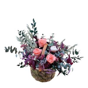 CESTA FLOR PRESERVADA