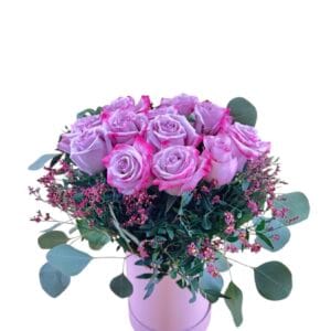 SOMBRERERA 12 ROSAS MALVA